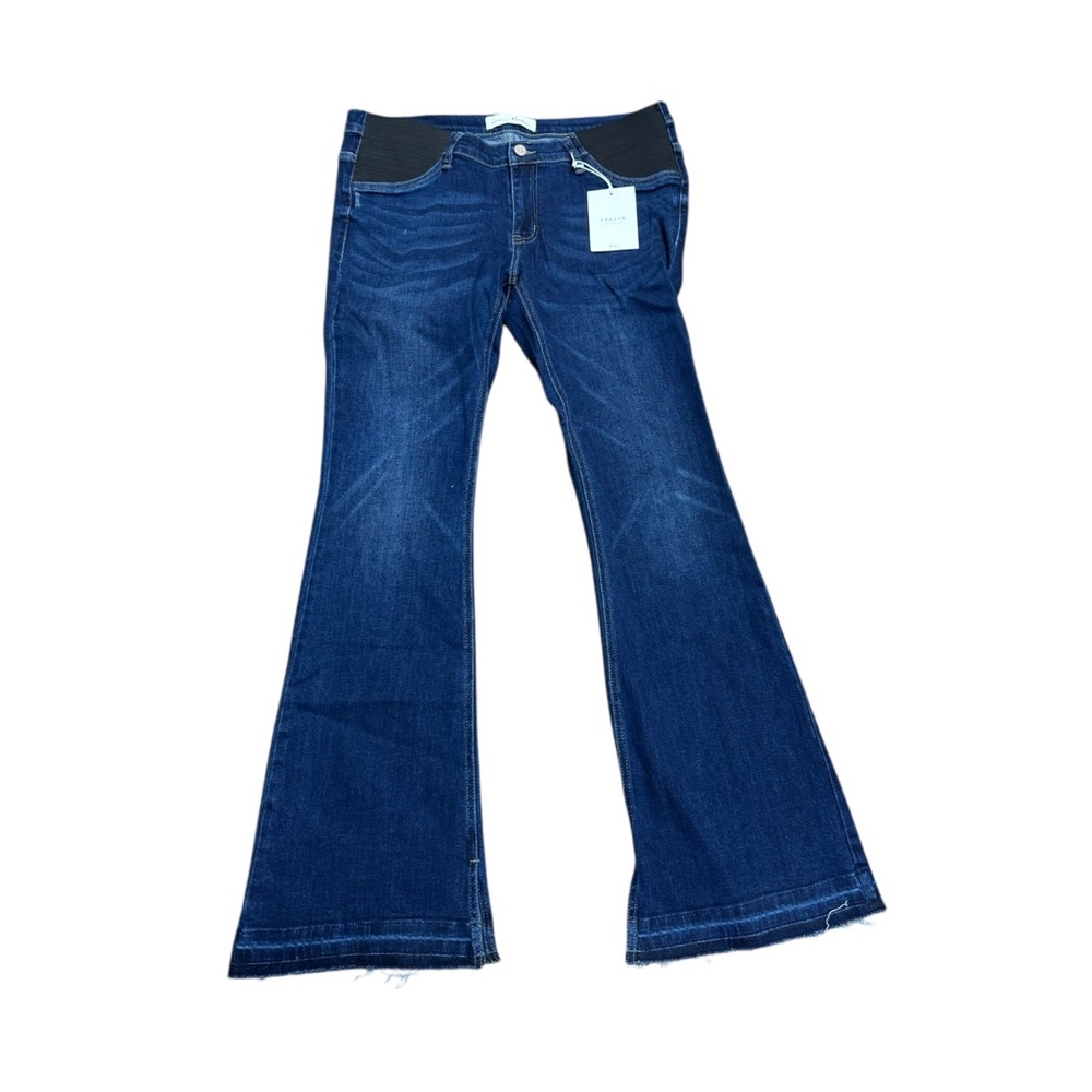 KanCan Dark Blue Flared Maternity Jeans, NWT, 13/30